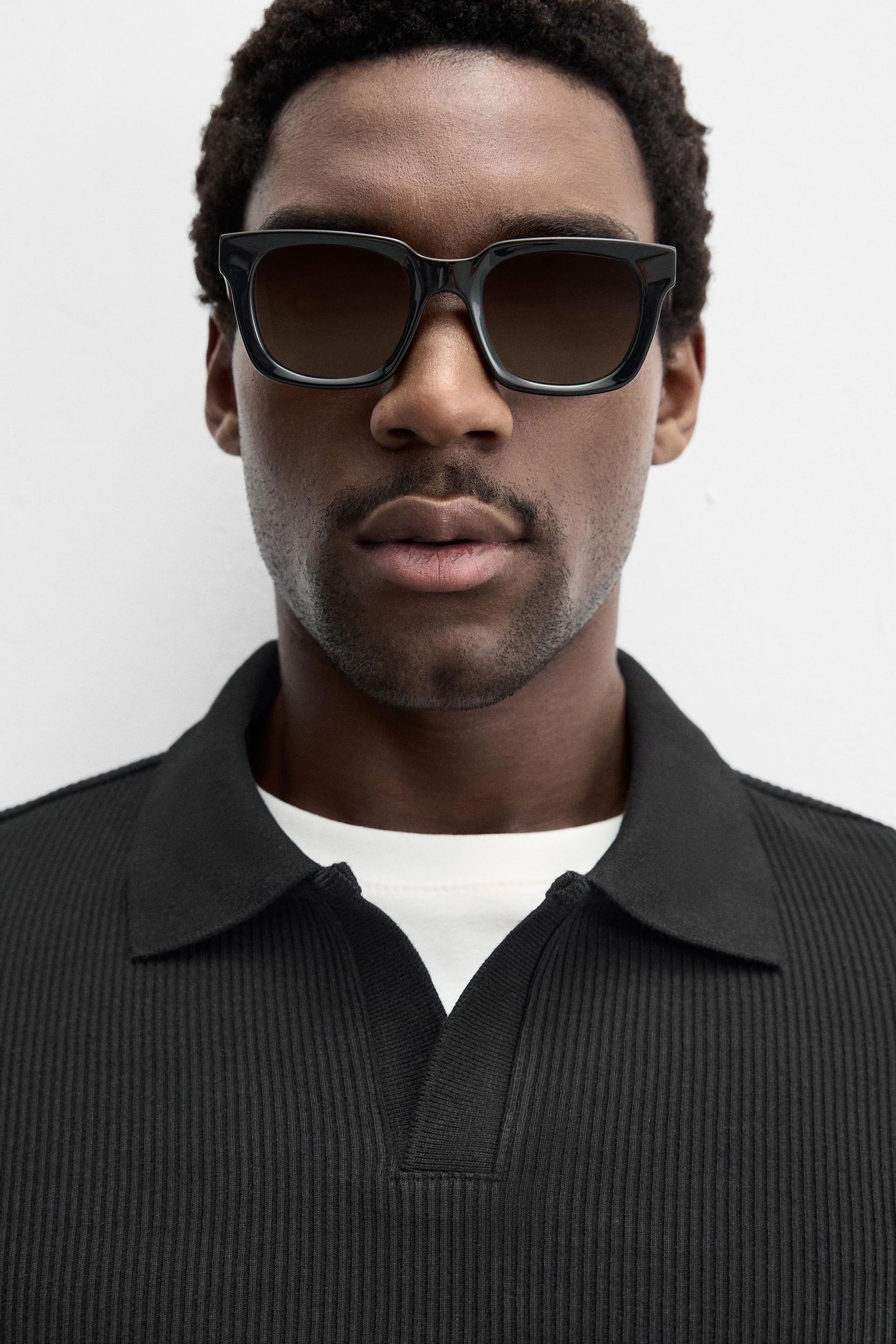 VERTICAL TEXTURED POLO SHIRT - Image 5