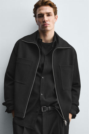 BOXY FIT ZIP-UP OVERSHIRT - Image 5