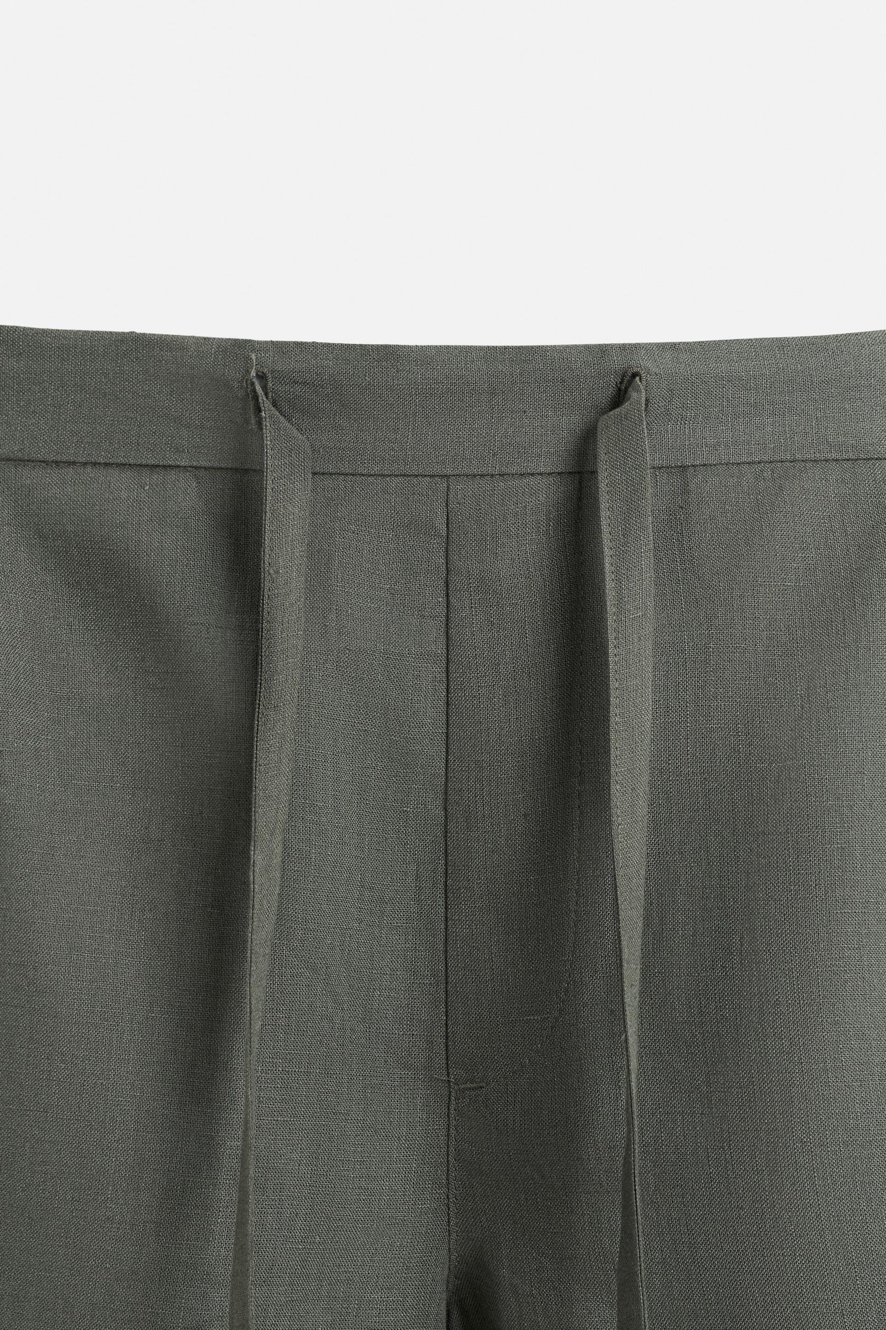 100% LINEN BERMUDA SHORTS - Image 9