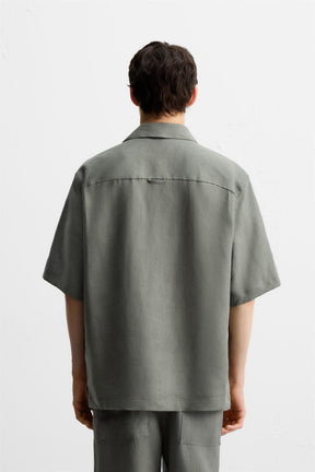 RELAXED FIT LINEN SHIRT - Image 3