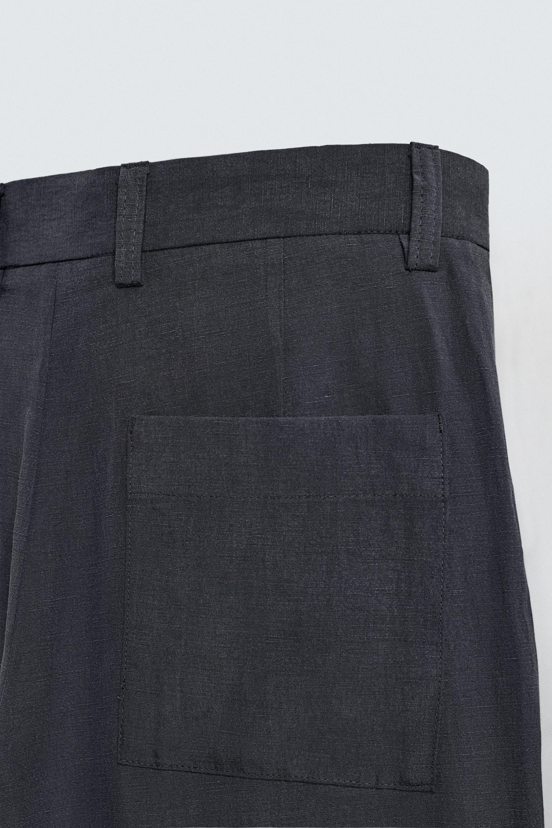 STRAIGHT-LEG FLOWING TROUSERS - Image 9