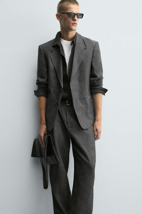 100% LINEN SUIT BLAZER - Image 6