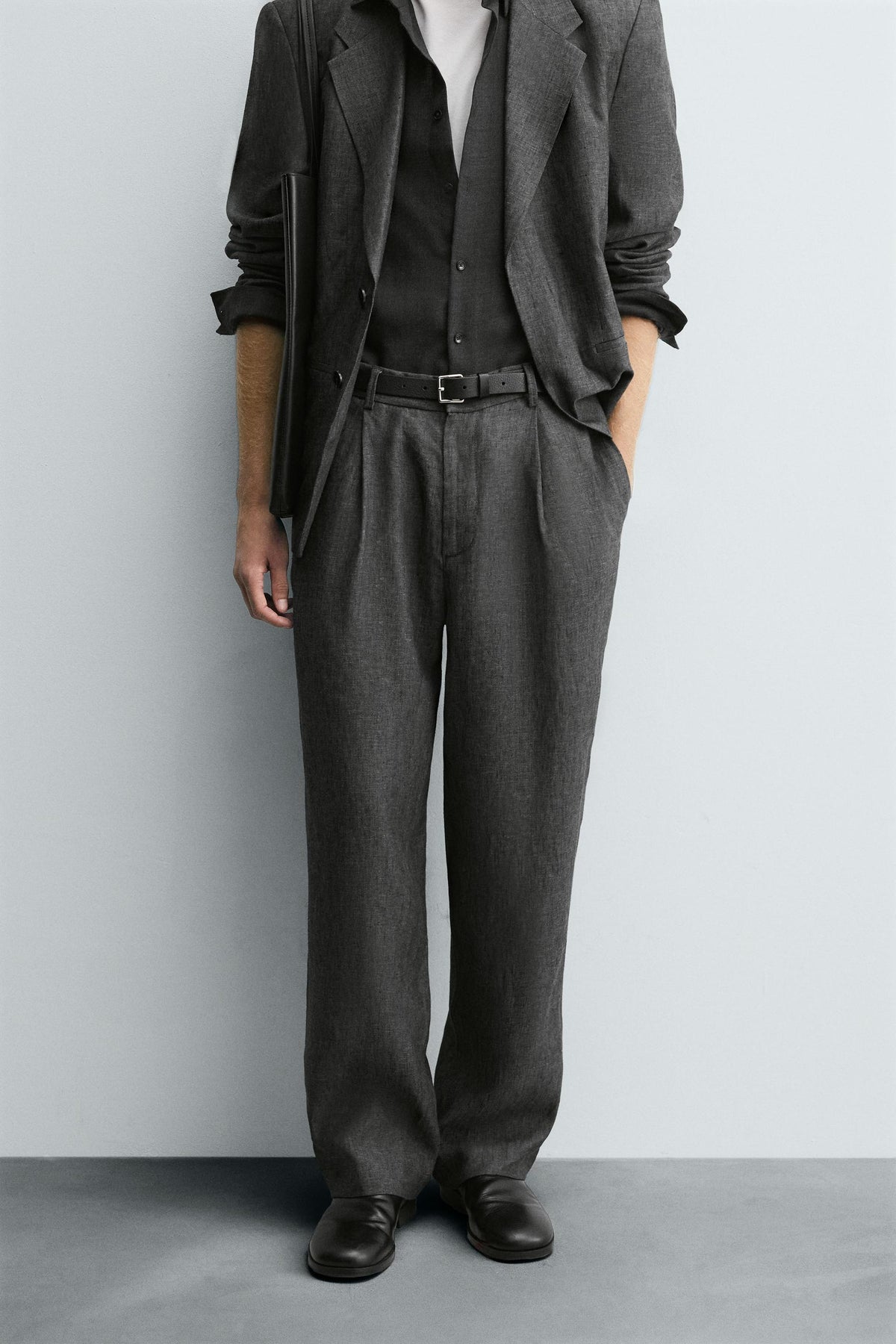 100% LINEN SUIT TROUSERS - Image 2
