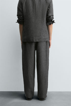 100% LINEN SUIT TROUSERS - Image 3