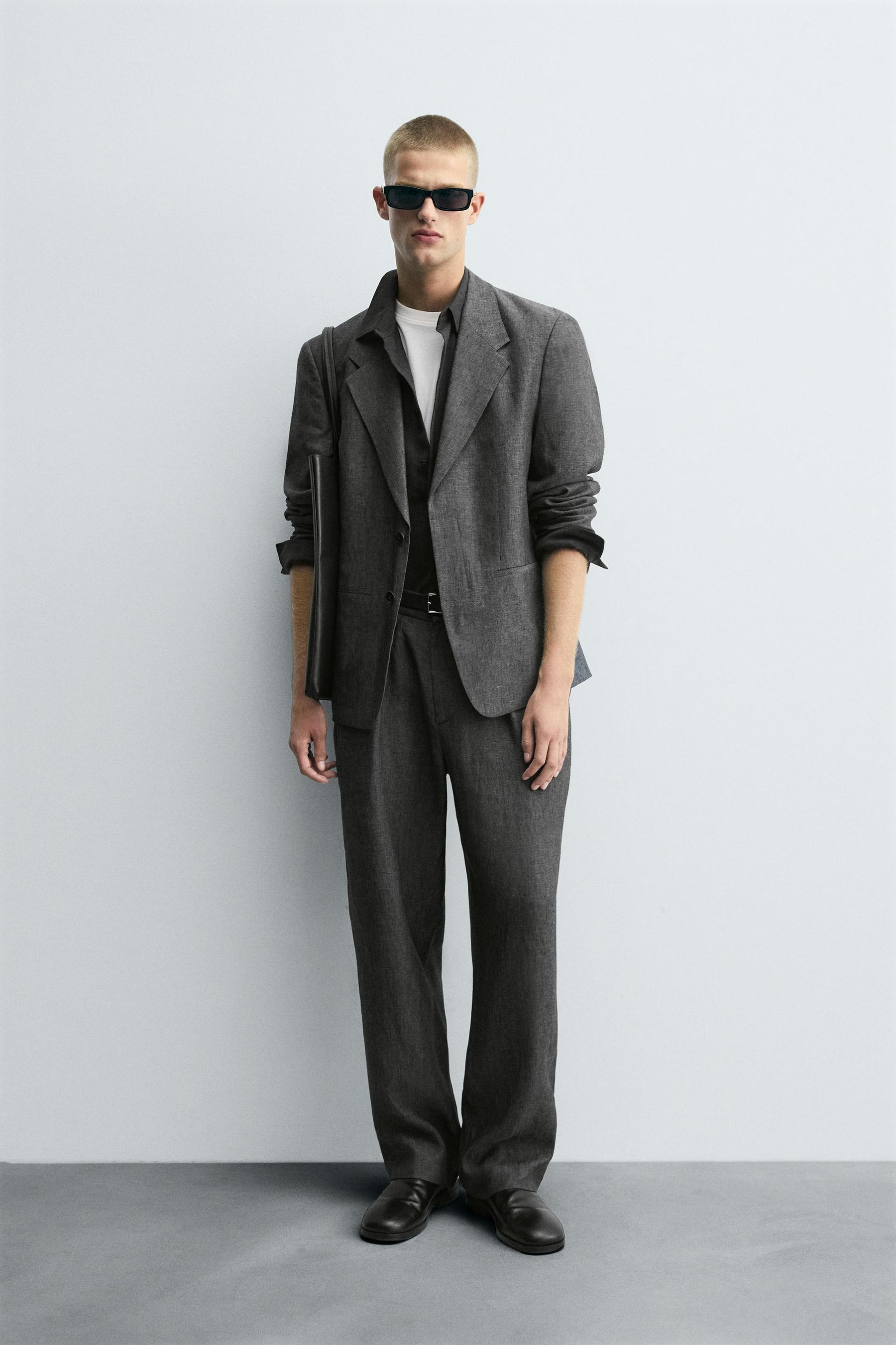 100% LINEN SUIT TROUSERS - Image 1