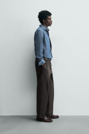 Textured Straight Leg Hose