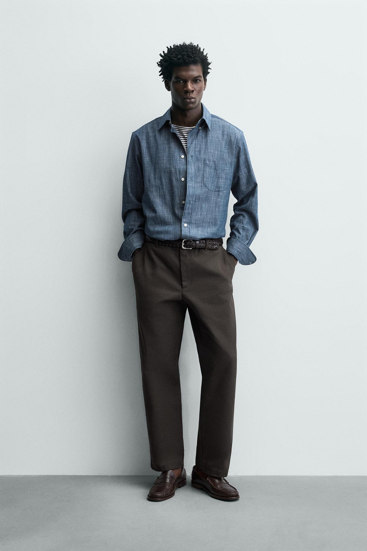 Textured Straight Leg Hose