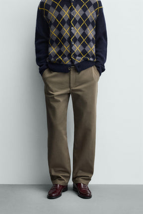 Textured Straight Leg Hose