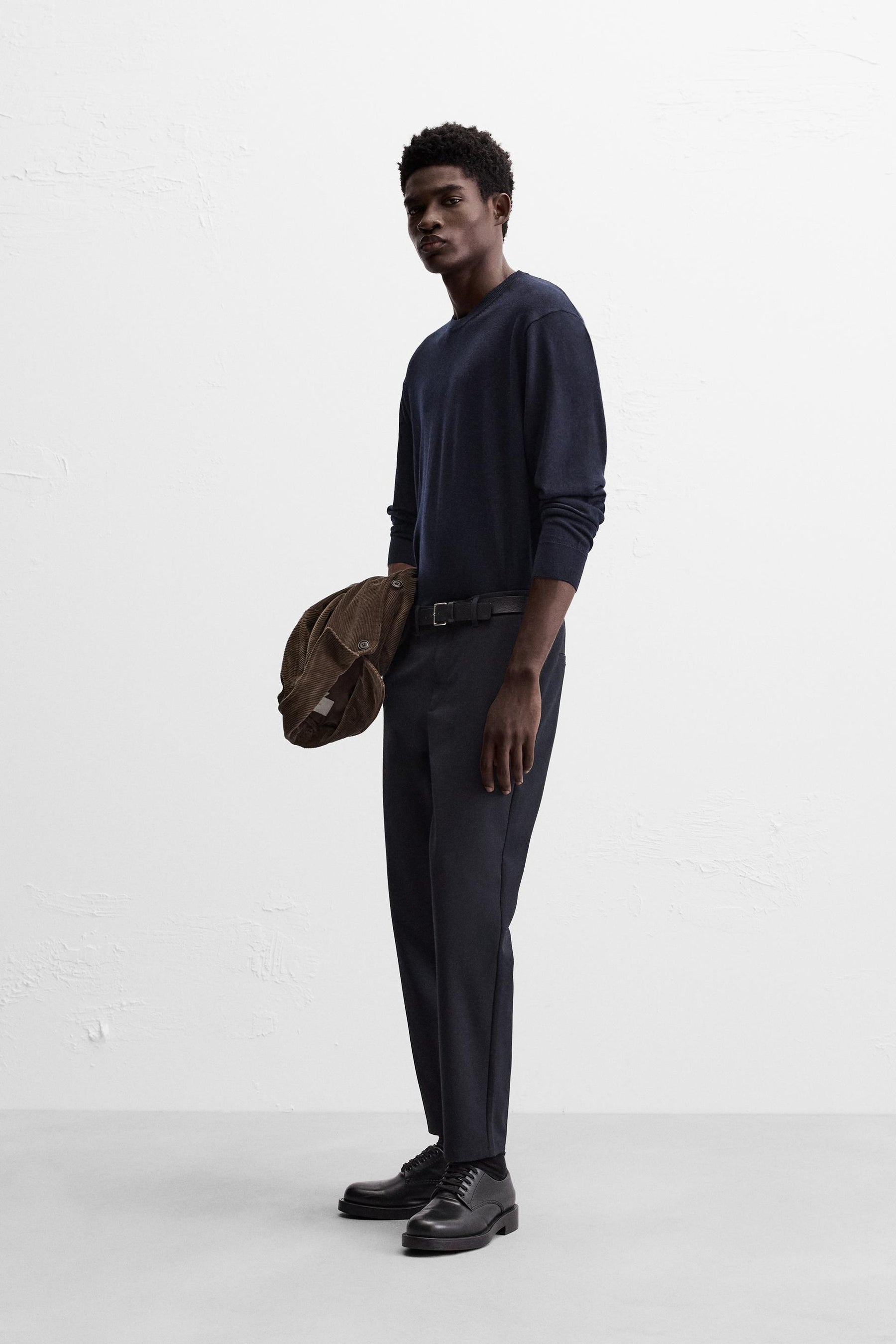 COMFORT TEXTURED CHINO TROUSERS - Image 4
