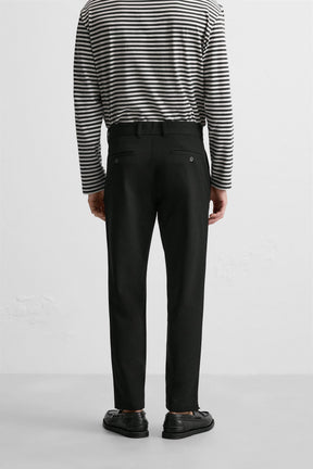 COMFORT TEXTURED CHINO TROUSERS - Image 3
