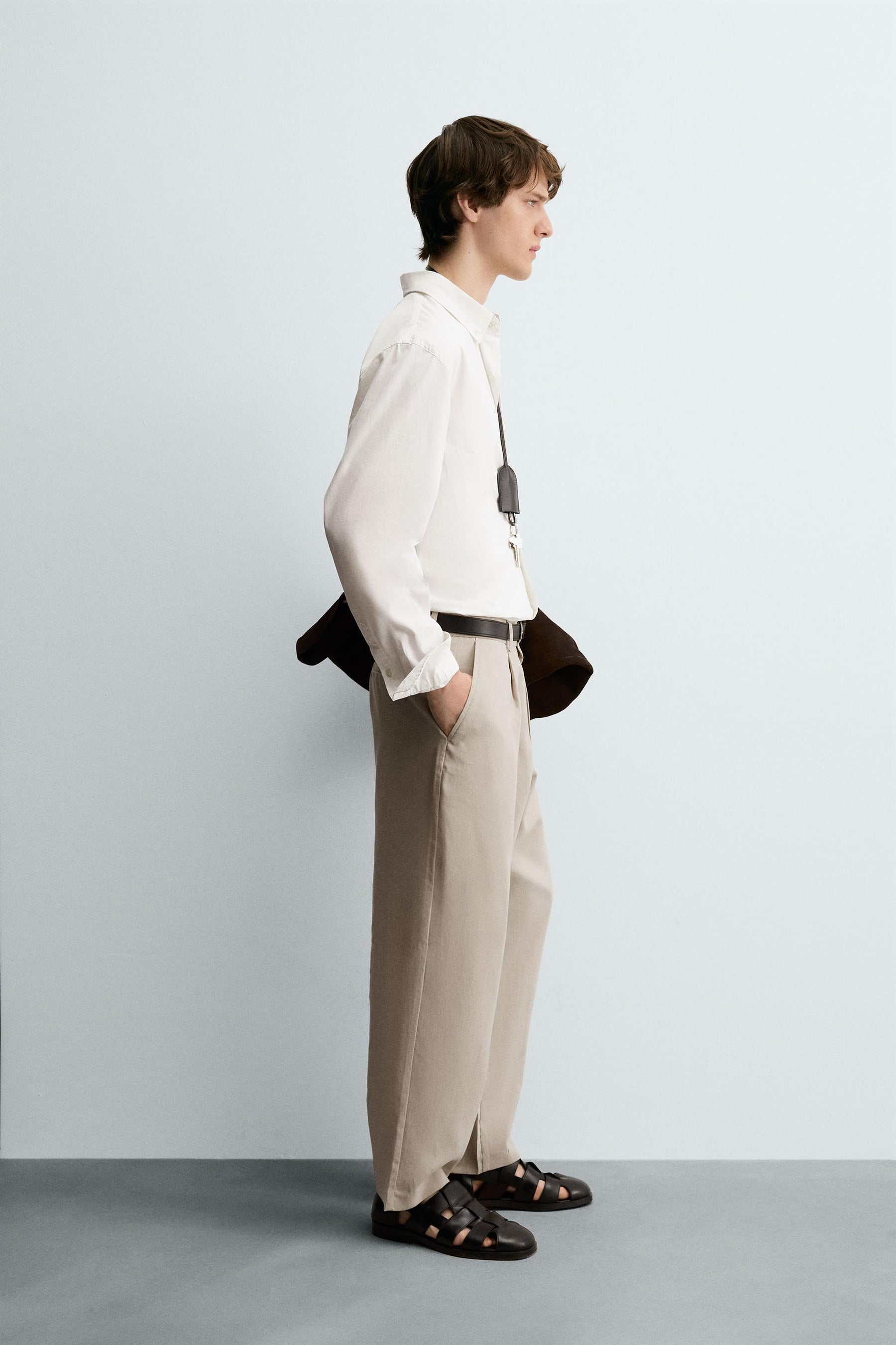 FLOWING PLEATED TROUSERS - Image 4