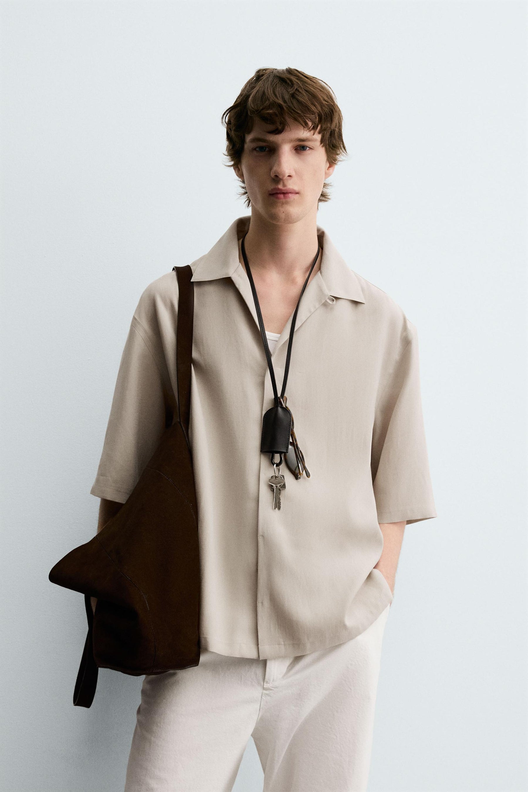 RELAXED FIT FLOWING SHIRT - Image 2