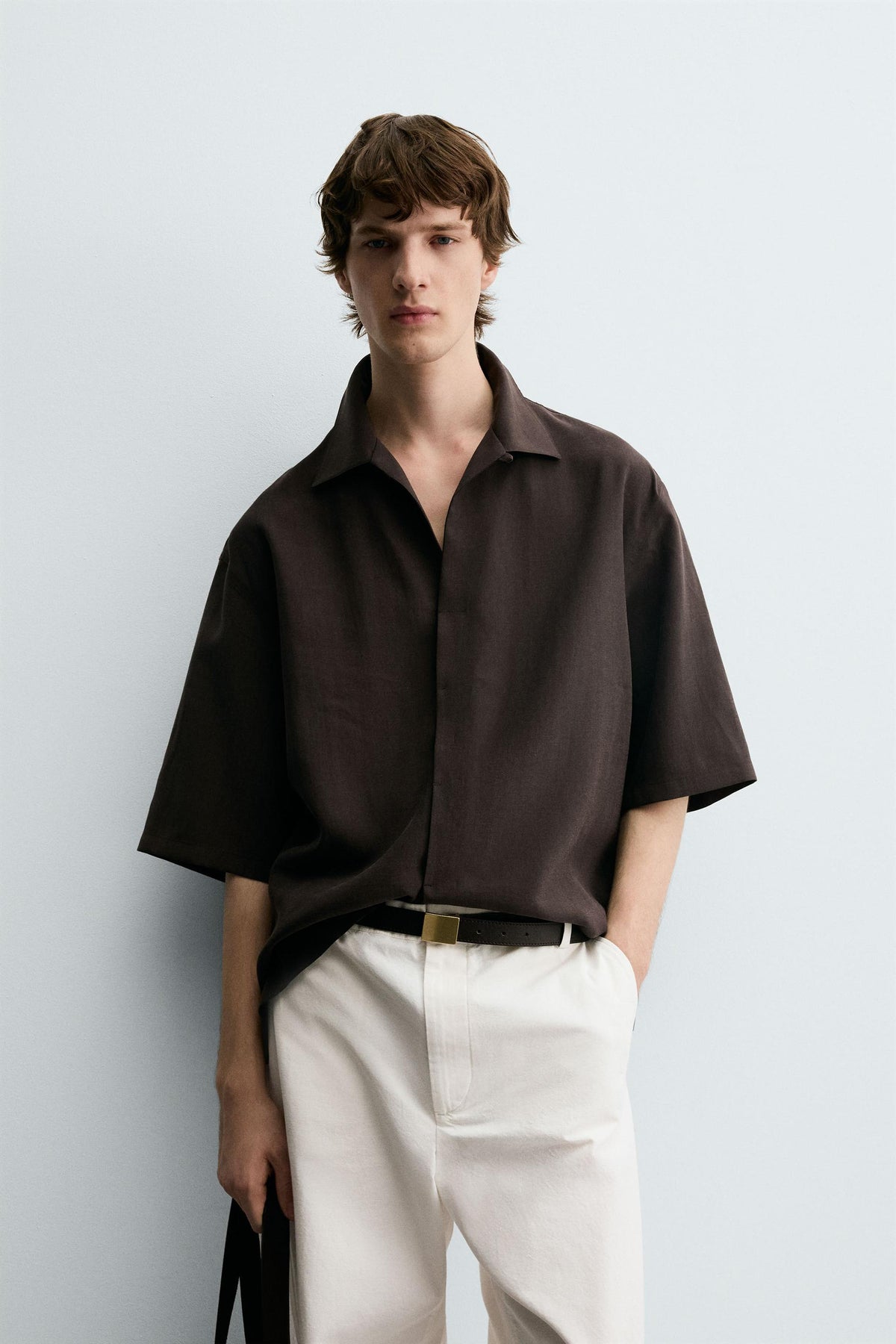 RELAXED FIT FLOWING SHIRT - Image 2