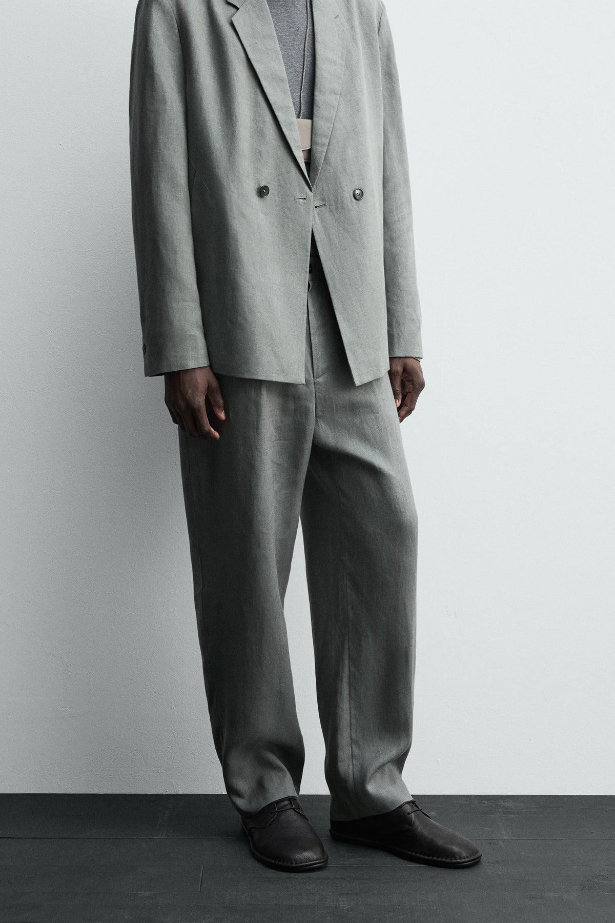 100% LINEN SUIT TROUSERS - Image 2