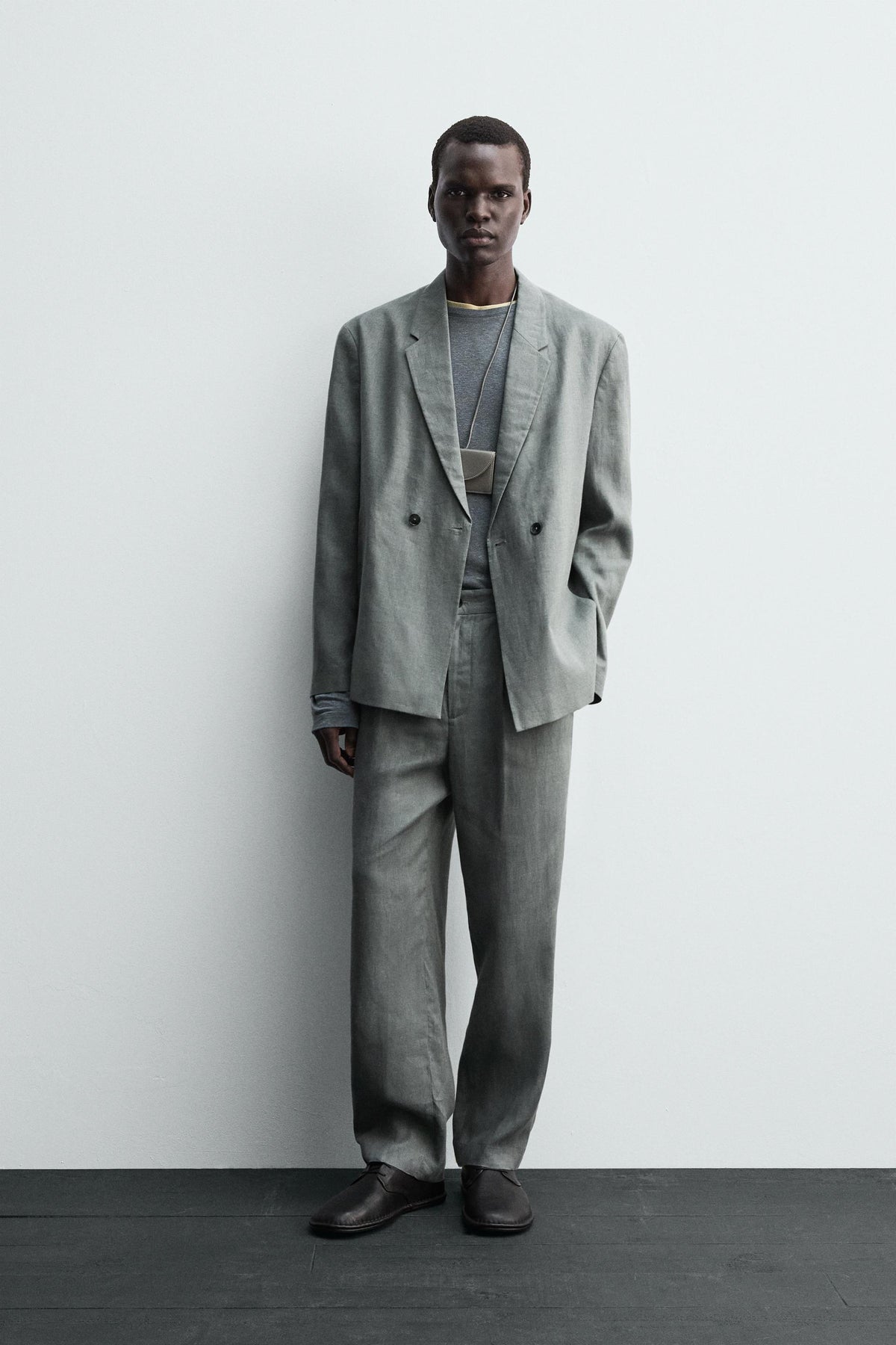 100% LINEN SUIT TROUSERS - Image 1