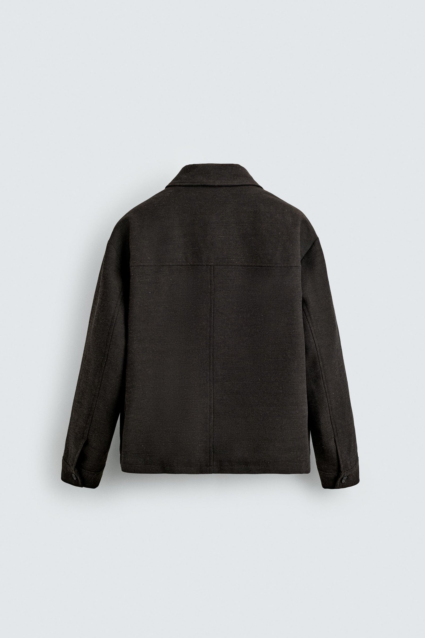 TEXTURED OVERSHIRT WITH POCKETS - Image 6