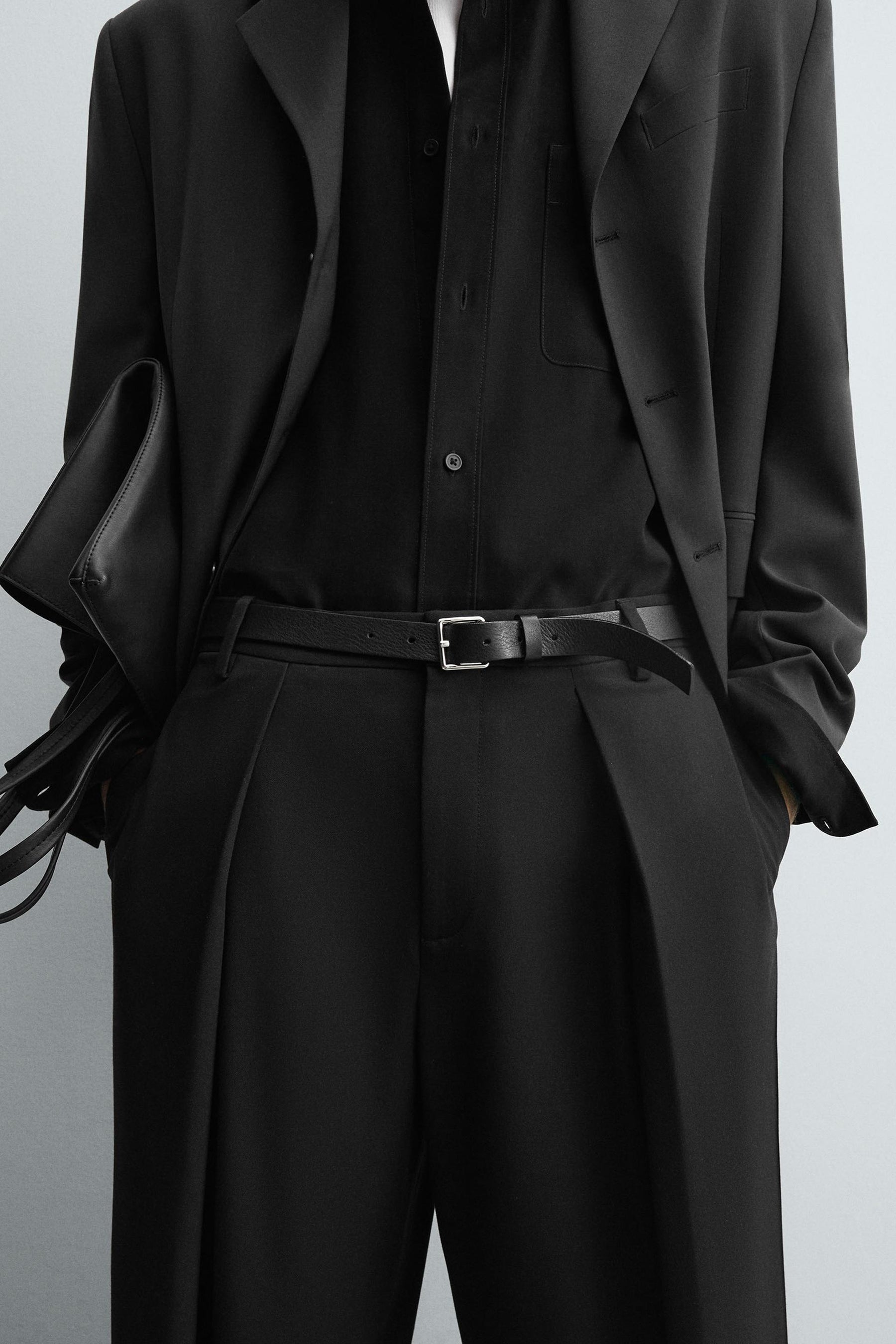 PINSTRIPE PLEATED TROUSERS - Image 5