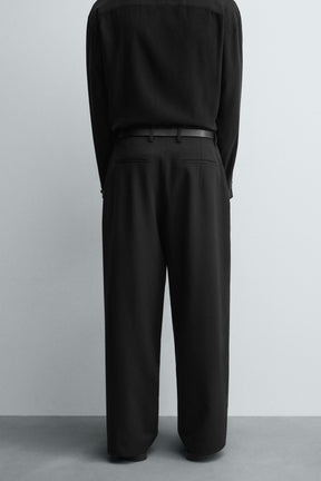PINSTRIPE PLEATED TROUSERS - Image 3