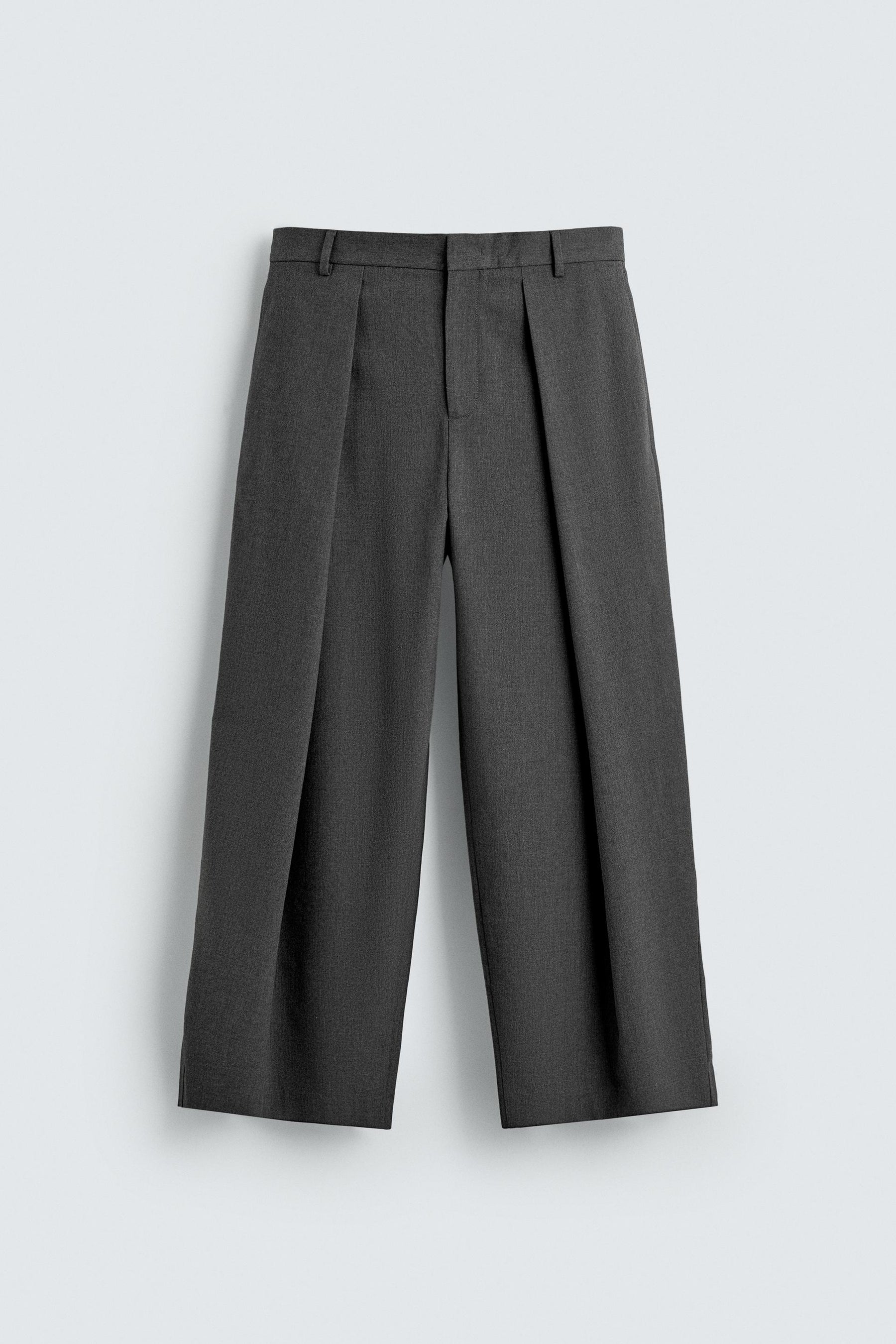 PINSTRIPE PLEATED TROUSERS - Image 7