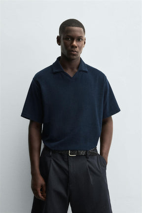 REGULAR FIT TOWELLING POLO SHIRT - Image 2