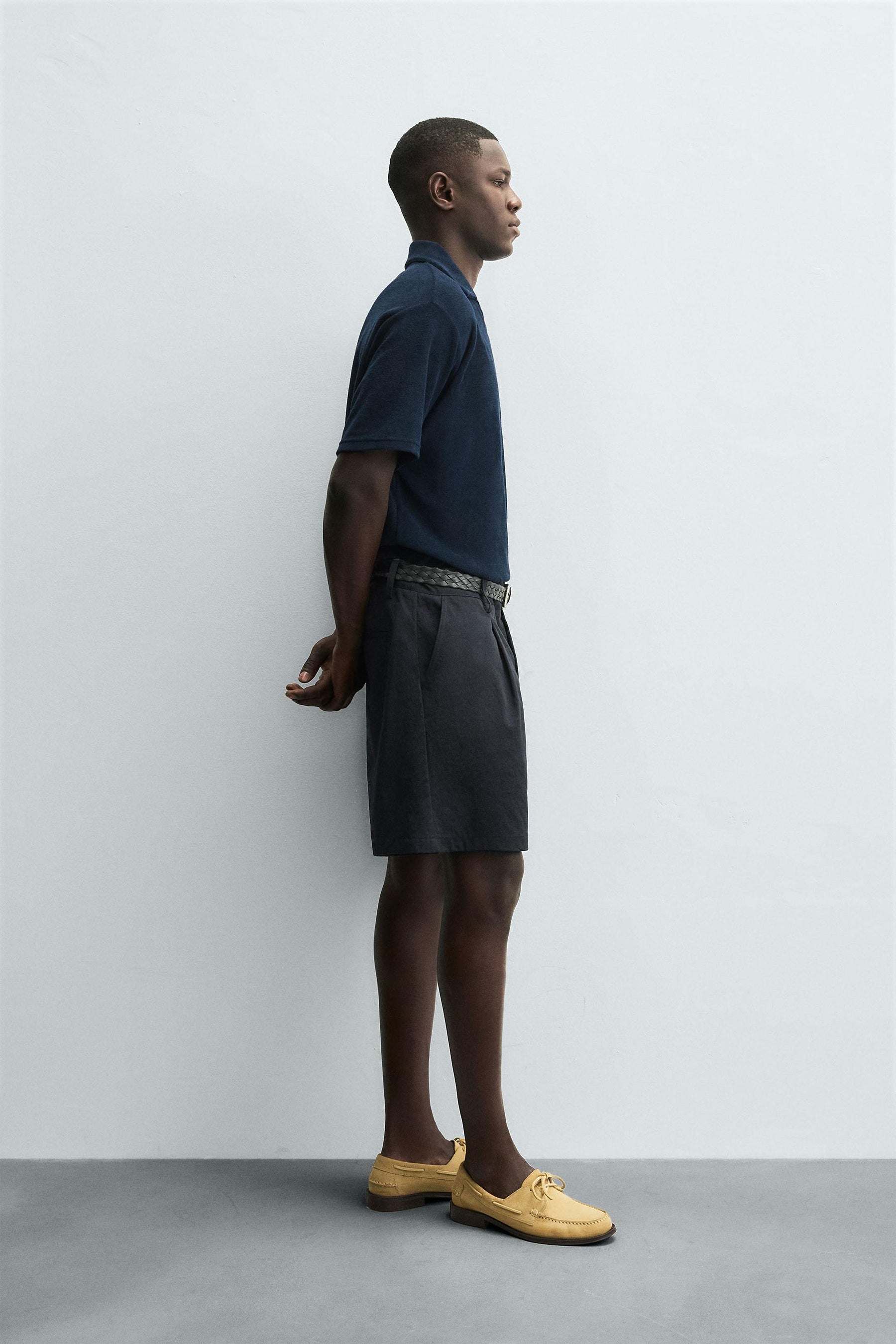 REGULAR FIT TOWELLING POLO SHIRT - Image 4