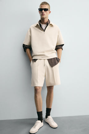 INTERLOCK BERMUDA SHORTS WITH LABEL - Image 5