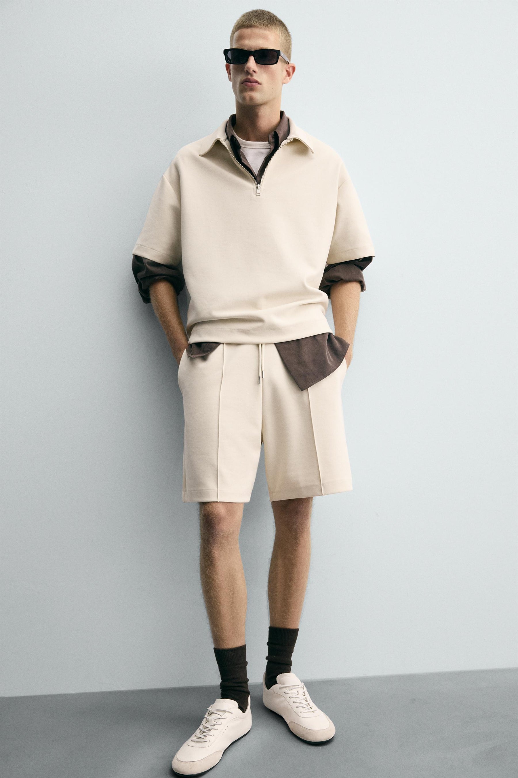 INTERLOCK BERMUDA SHORTS WITH LABEL - Image 5