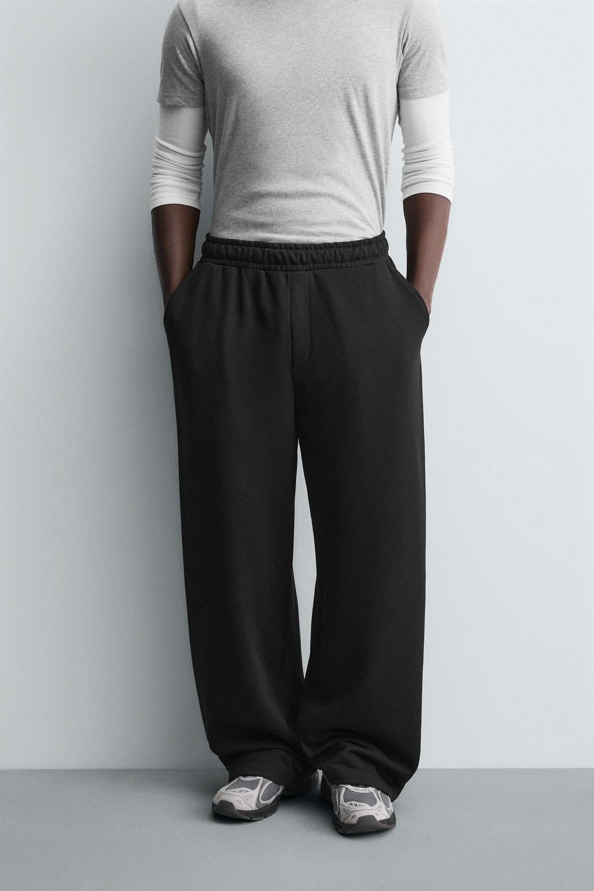 BASIC WIDE-LEG JOGGERS - Image 2