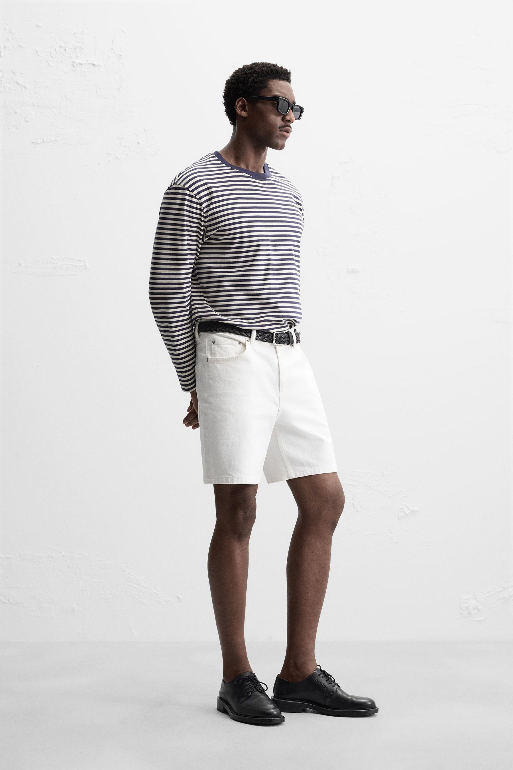 REGULAR FIT DENIM BERMUDA SHORTS - Image 3