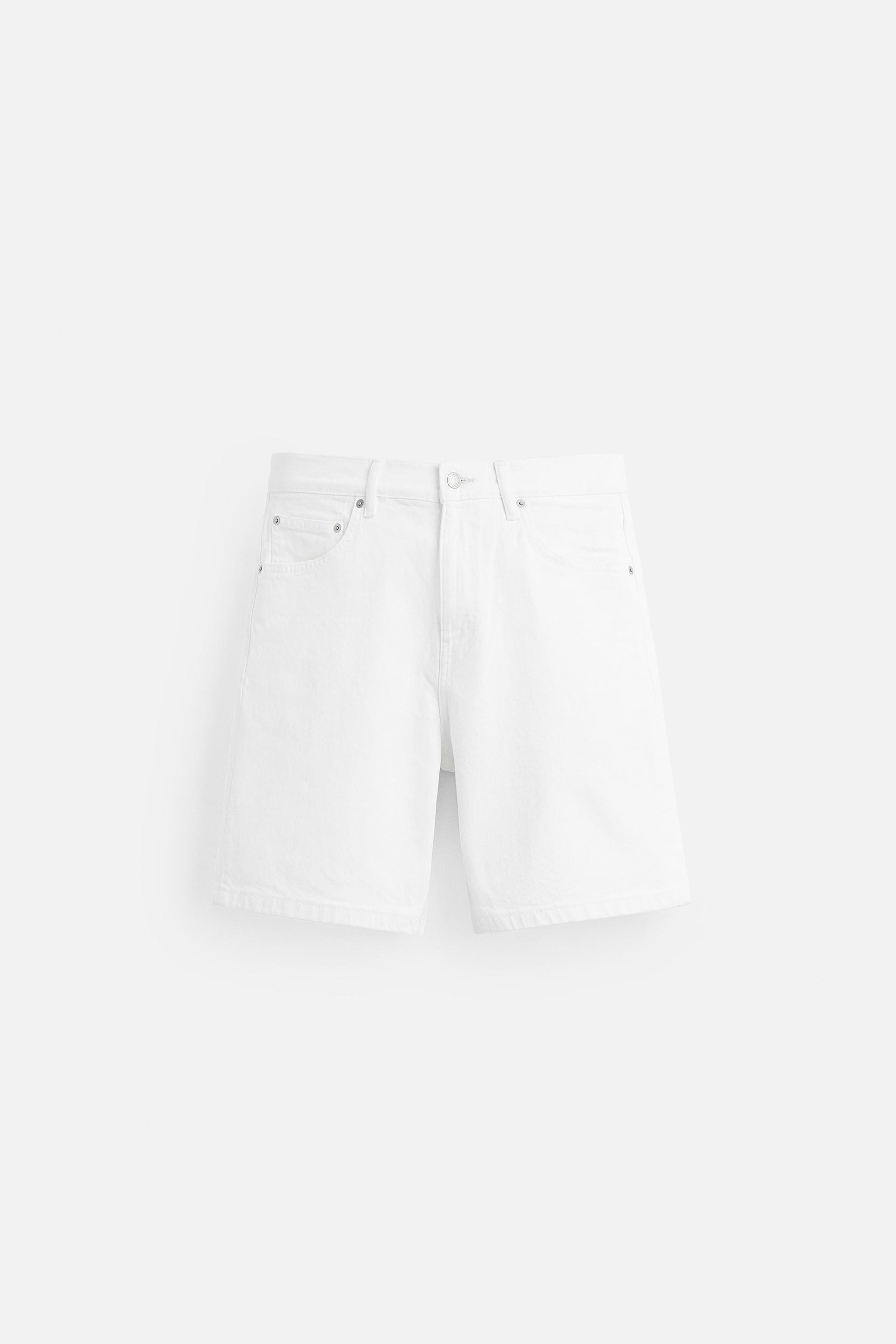 REGULAR FIT DENIM BERMUDA SHORTS - Image 5