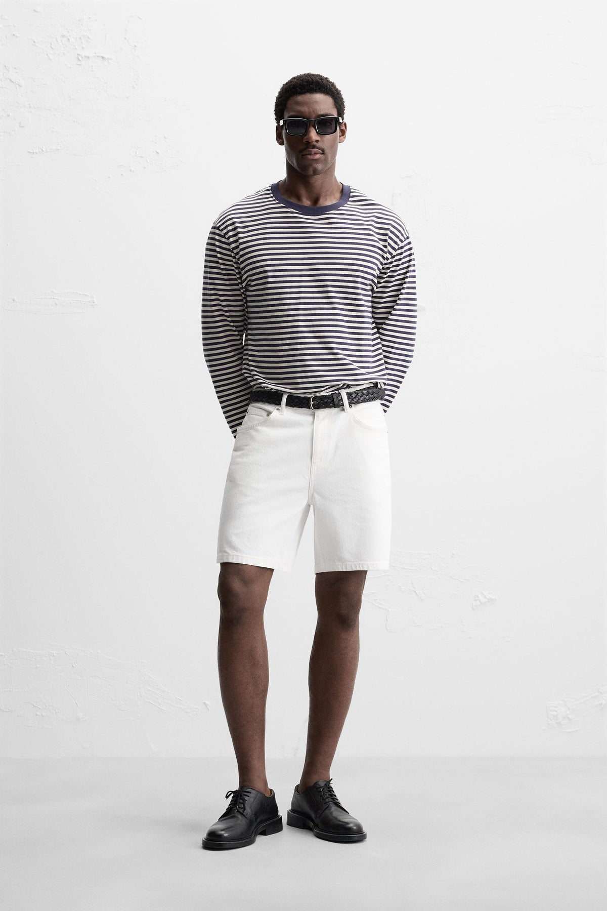 REGULAR FIT DENIM BERMUDA SHORTS - Image 1