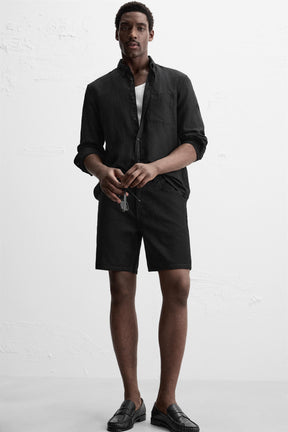 REGULAR FIT DENIM BERMUDA SHORTS - Image 5