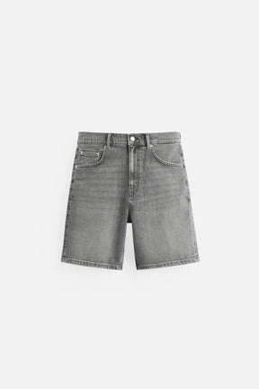 REGULAR FIT DENIM BERMUDA SHORTS - Image 6