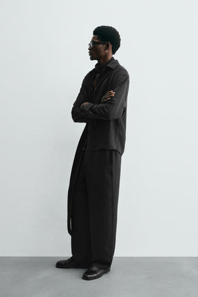 STRIPED JACQUARD TROUSERS - Image 4