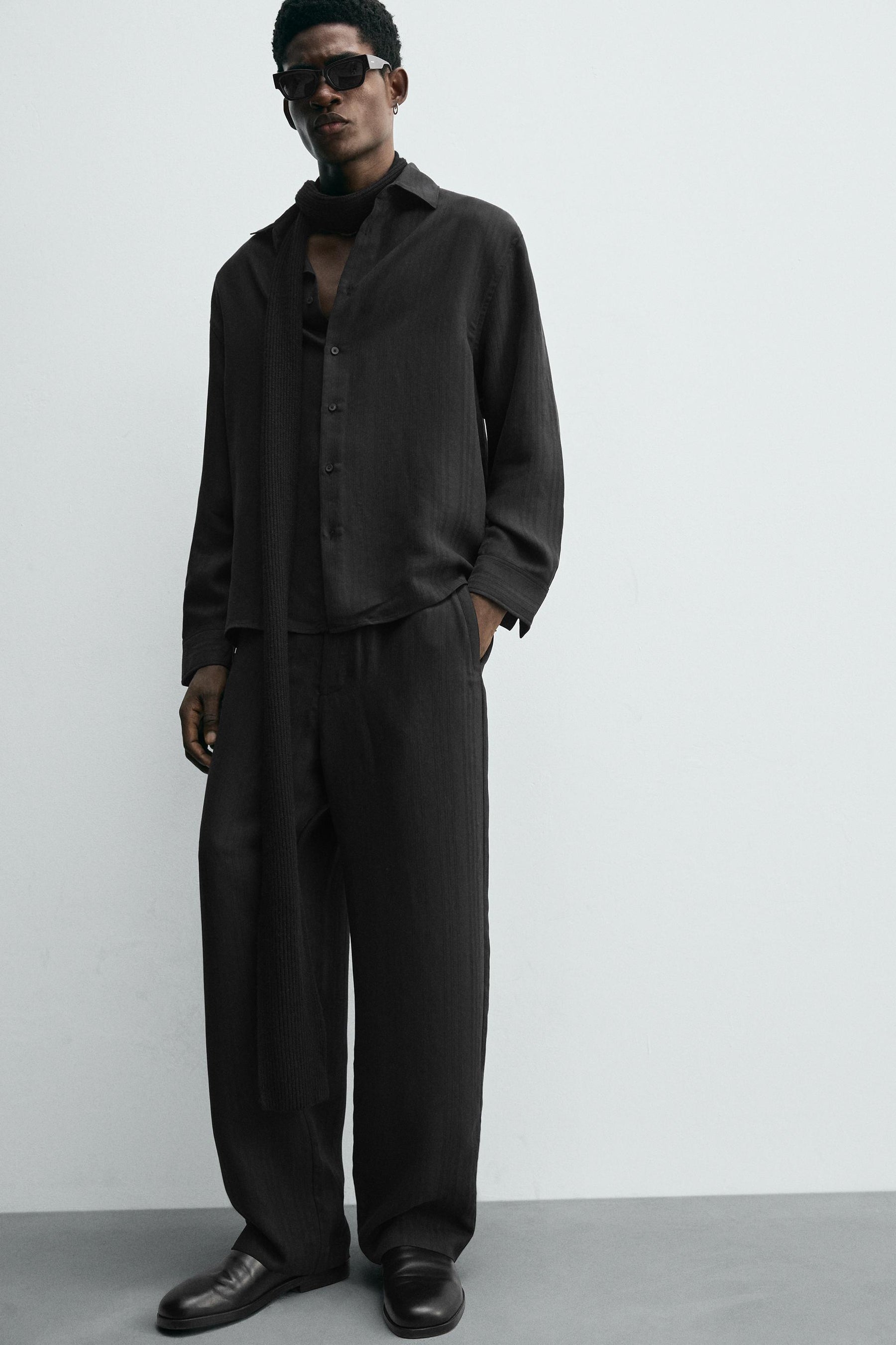 STRIPED JACQUARD TROUSERS - Image 5