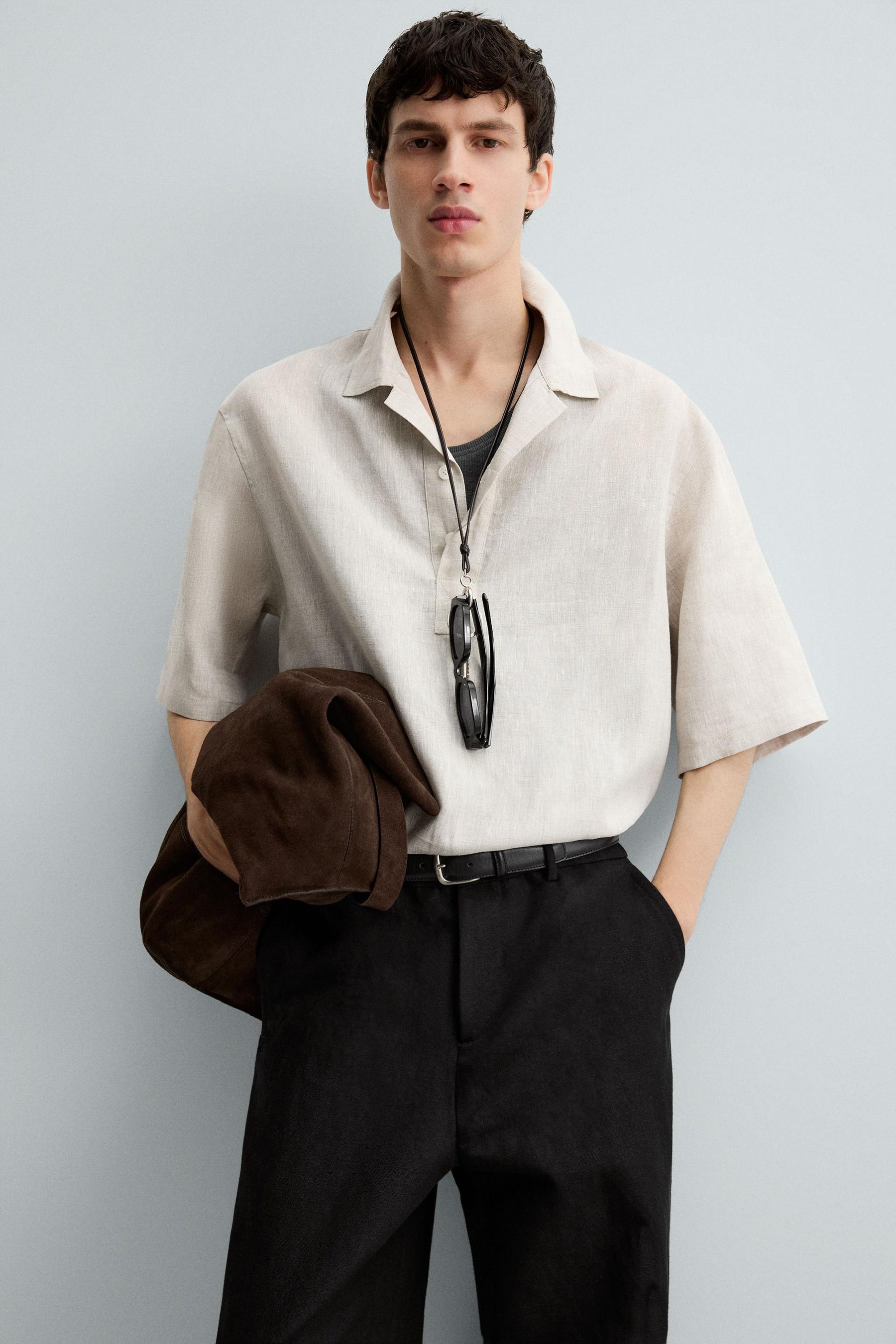 100% LINEN POLO SHIRT - Image 5