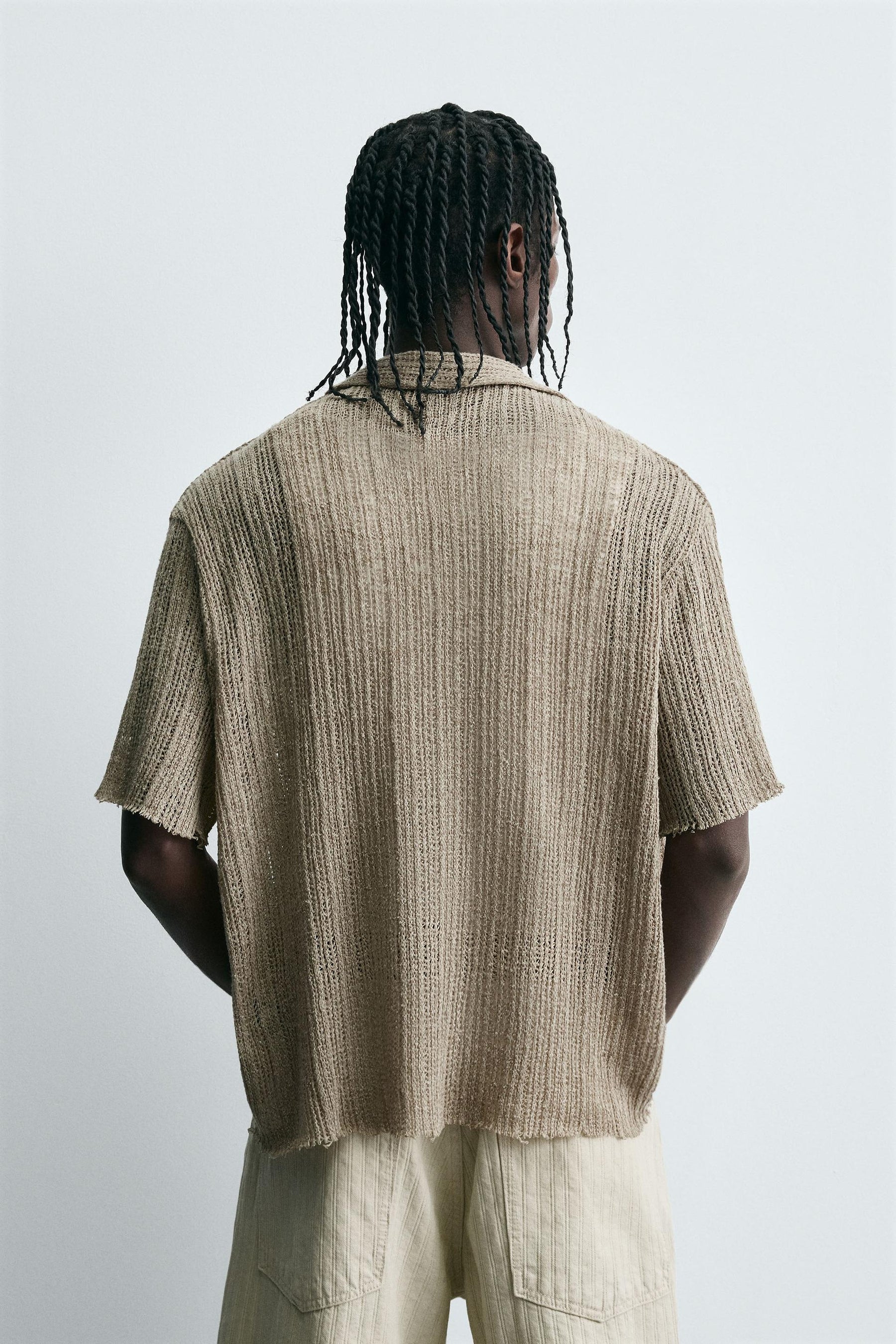 TEXTURED KNIT SHIRT - Image 3