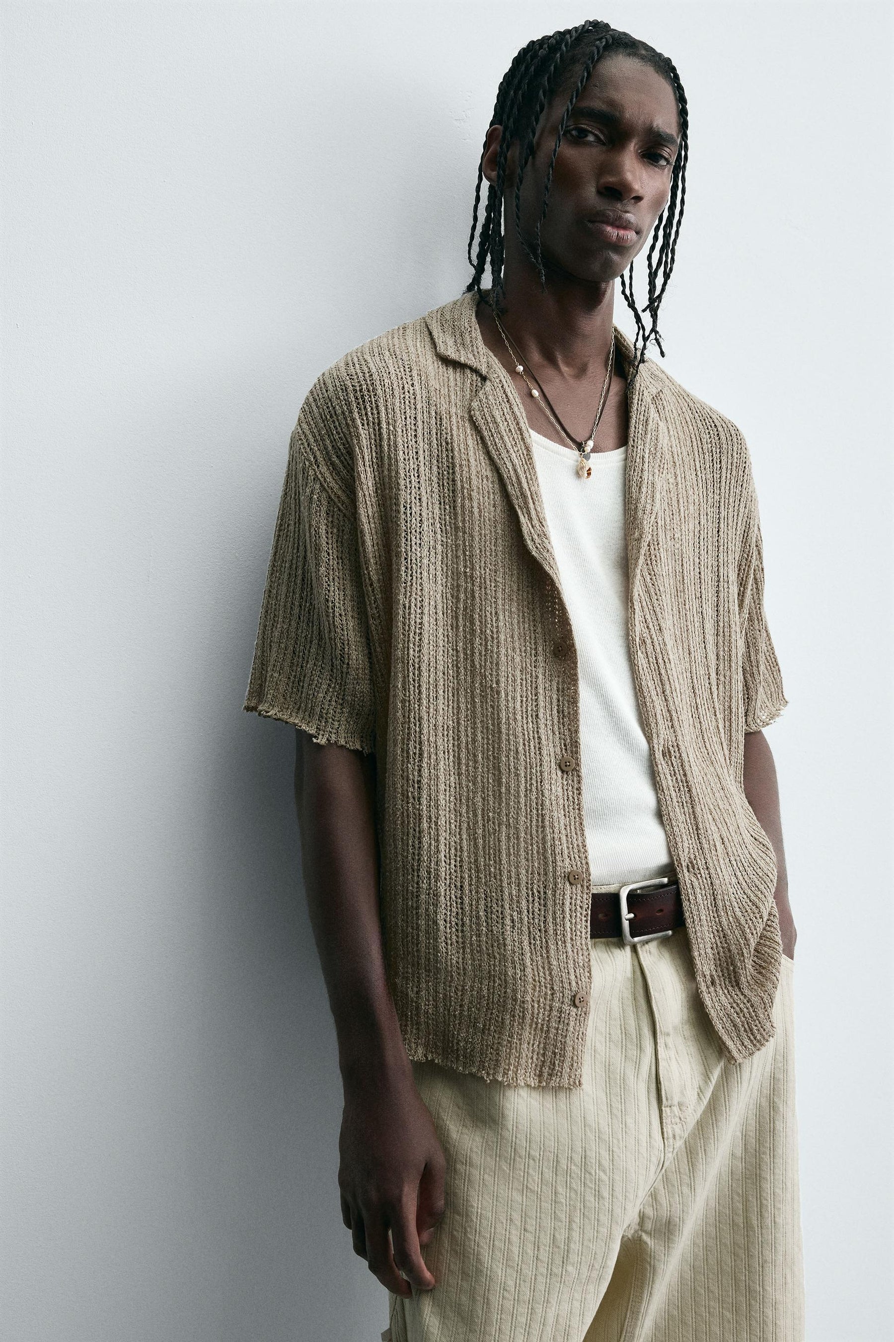 TEXTURED KNIT SHIRT - Image 6