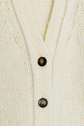 100% WOOL V-NECK CARDIGAN - Image 7
