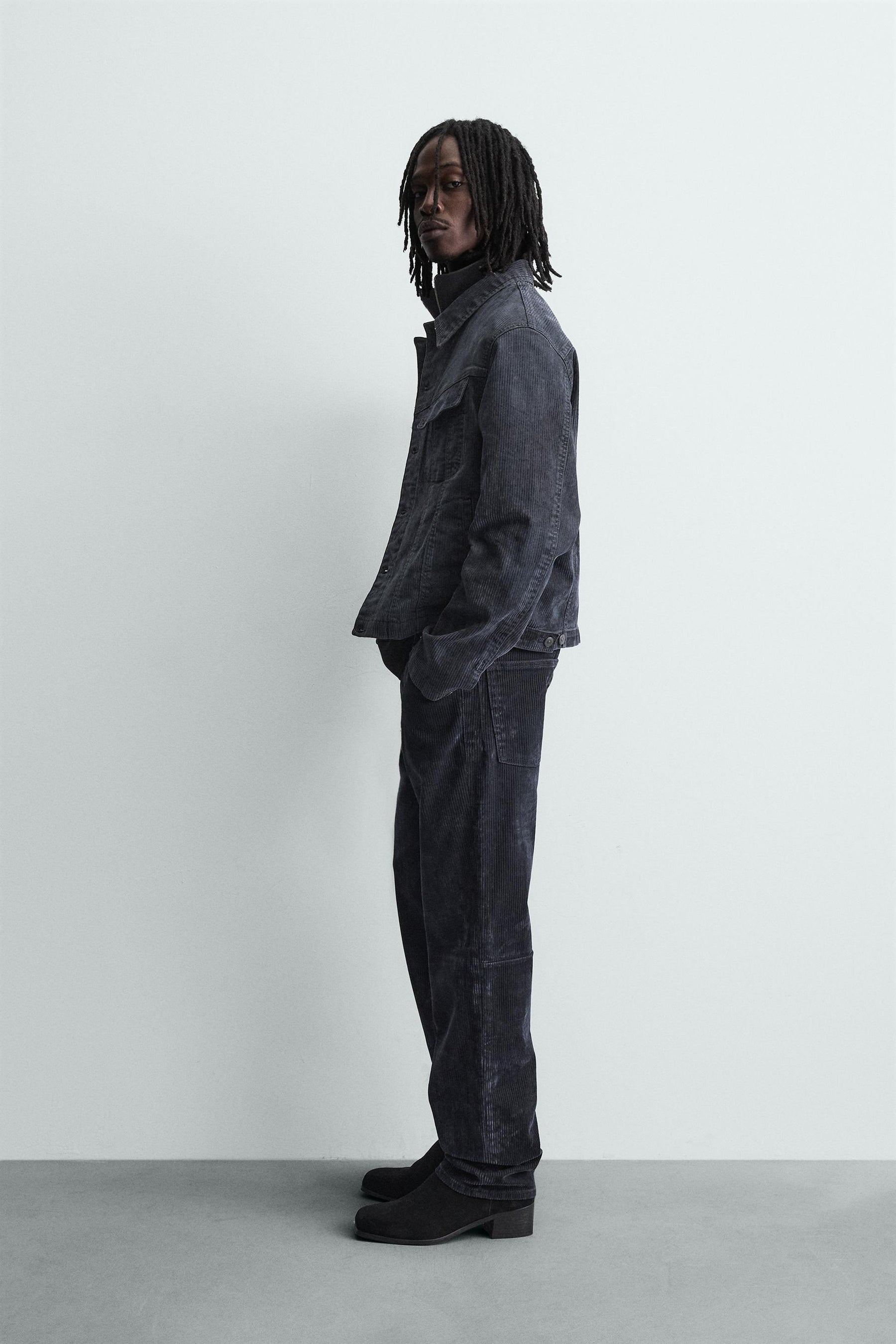 STRAIGHT-LEG CORDUROY TROUSERS - Image 4