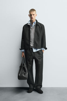 RELAXED FIT DENIM JACKET - Image 1