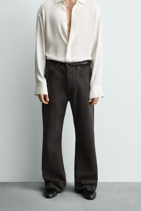 WAXED FLARE FIT JEANS - Image 2