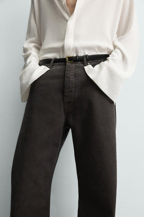 WAXED FLARE FIT JEANS - Image 4