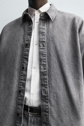 WASHED DENIM SHIRT - Image 7