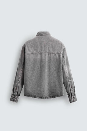 WASHED DENIM SHIRT - Image 8