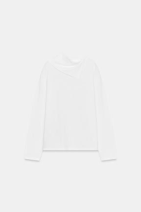 Long Sleeve Scarf Shirt