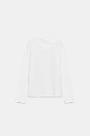 Long Sleeve Scarf Shirt