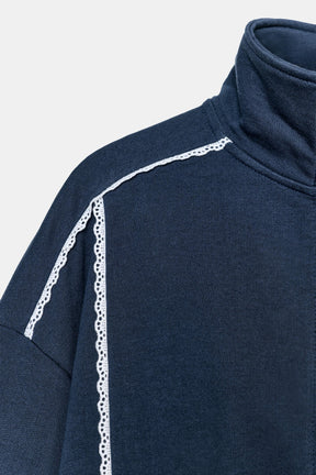 VOLUME LACE SWEATSHIRT