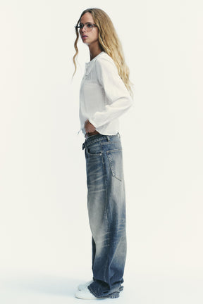 EMBROIDERED COLLAR SHIRT