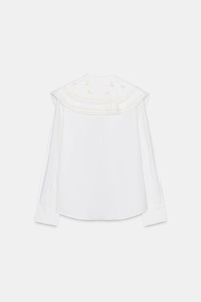 EMBROIDERED POPLIN SHIRT